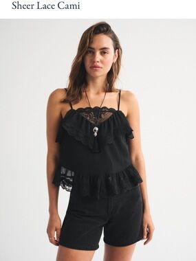 Abercrombie Sheer Lace Cami